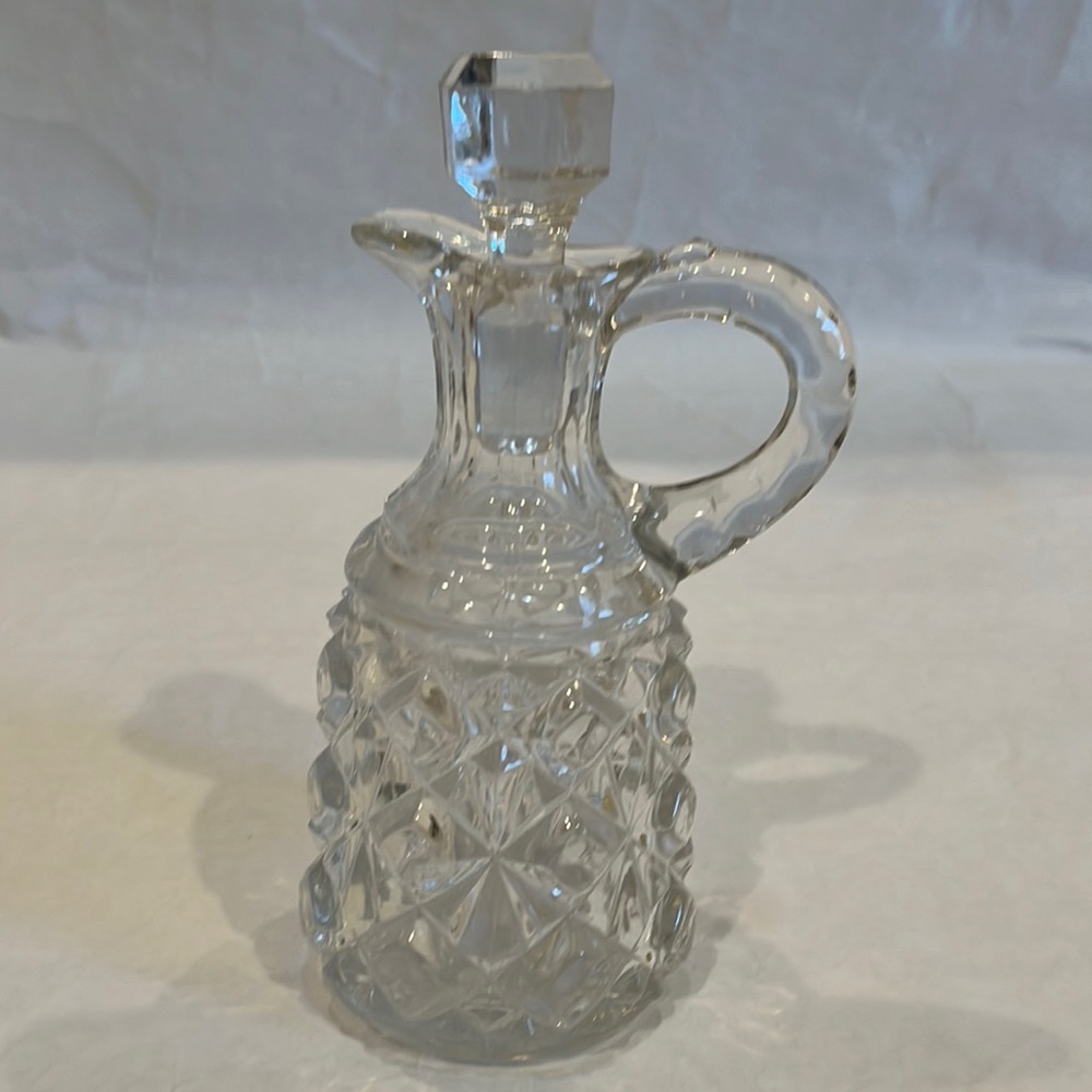 Antique Crystal Cruet with Stopper
